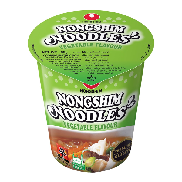 Лапша быстрого приготовления Nongshim с овощами, стакан 65 г