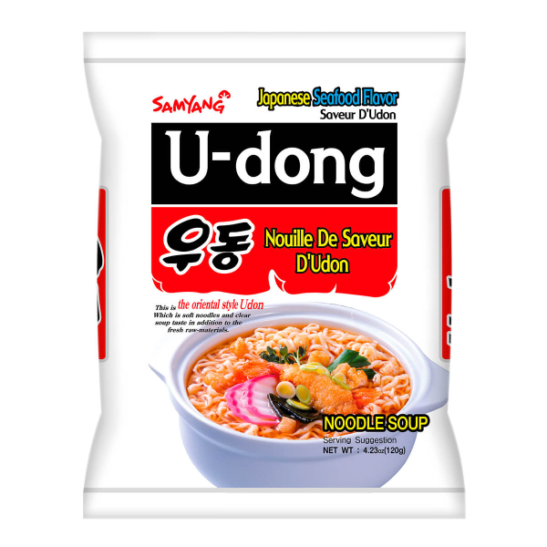 Лапша быстрого приготовления Удон Samyang, пачка 120 г