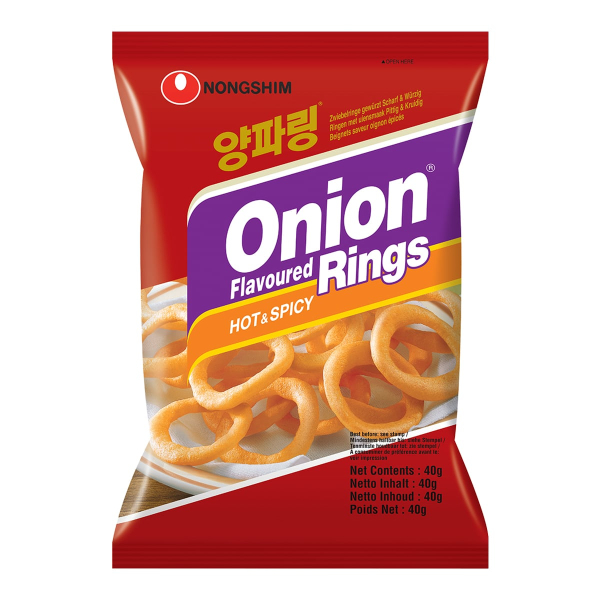 Чипсы луковые кольца с перцем Nongshim, 40 г