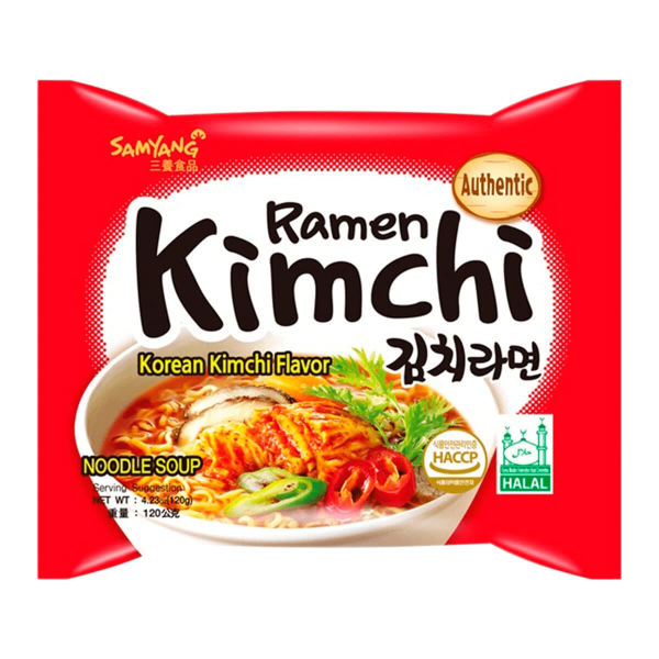 Лапша быстрого приготовления Kimchi Ramen со вкусом кимчи Samyang, пачка 120 г