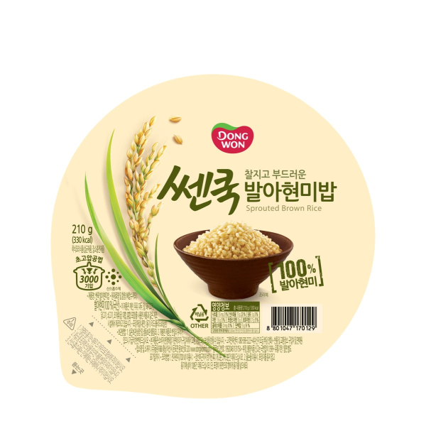 Рис быстрого приготовления коричневый Dongwon, 210 г