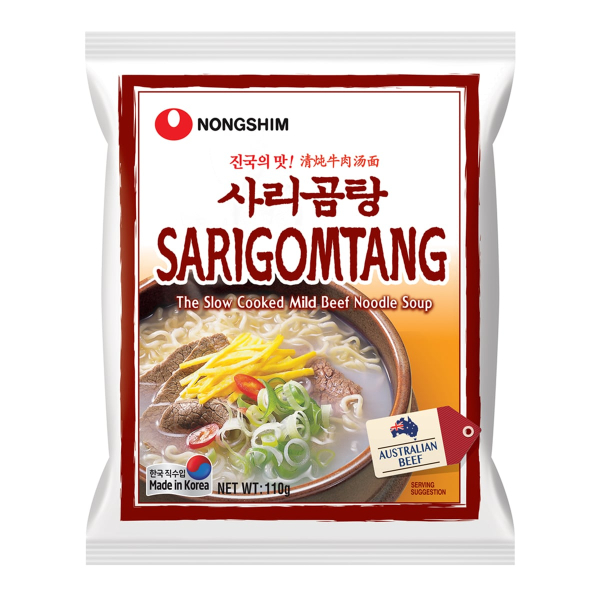 Лапша быстрого приготовления Саригомтанг Nongshim, пачка 110 г
