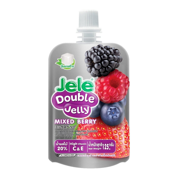 Желе Double Jelly с кокосовой мякотью и вкусом лесных ягод Jele, 125 г