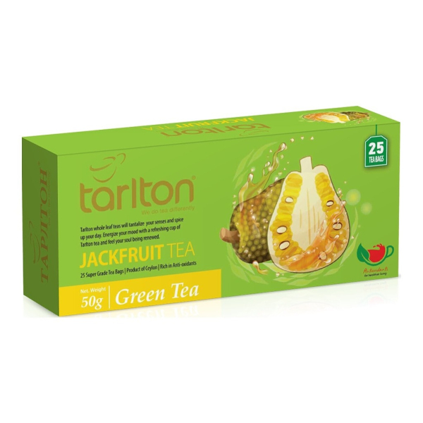Чай зеленый пакетированный со вкусом джекфрута Tarlton, 50 г