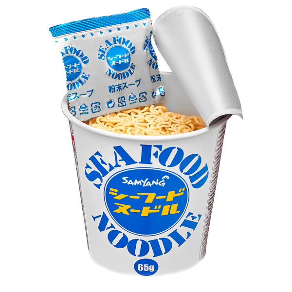 Лапша быстрого приготовления Seafood со вкусом морепродуктов Samyang, стакан 65 г