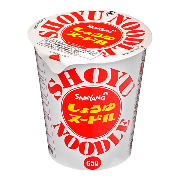 Лапша быстрого приготовления Shoyu со вкусом соевого соуса Samyang, стакан 65 г