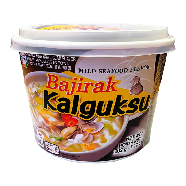 Лапша быстрого приготовления Кальгуксу со вкусом морепродуктов Samjin, чашка 202 г
