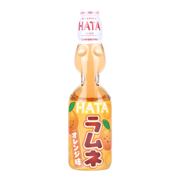Напиток газированный Ramune со вкусом апельсина Hata Kosen, 200 мл