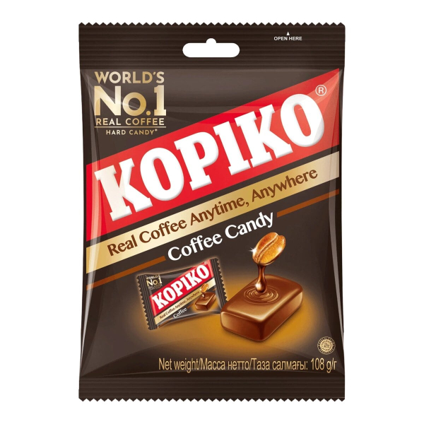Леденцы со вкусом кофе Kopiko, 108 г