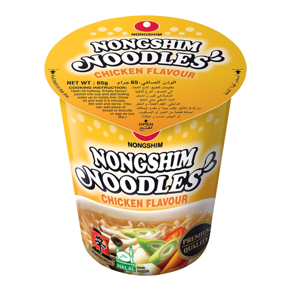Лапша быстрого приготовления Nongshim со вкусом курицы, стакан 65 г