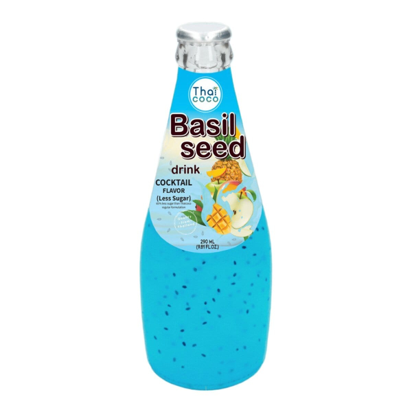 Напиток из семян базилика со вкусом фруктового микса Thai Coco, 290 мл