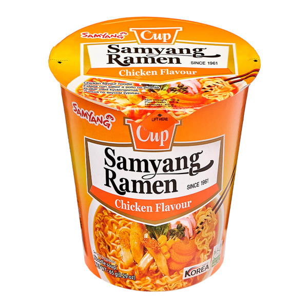 Лапша быстрого приготовления Ramen со вкусом курицы Samyang, стакан 65 г