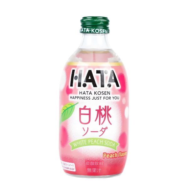 Напиток газированный Hatasoda со вкусом белого персика Hata Kosen, 300 мл