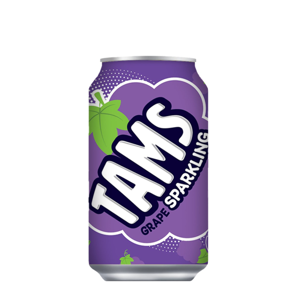 Напиток газированный Tams со вкусом винограда Lotte, 355 мл