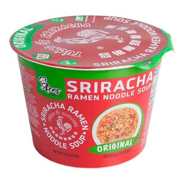 Лапша быстрого приготовления с оригинальным вкусом Sriracha, чашка 110 г