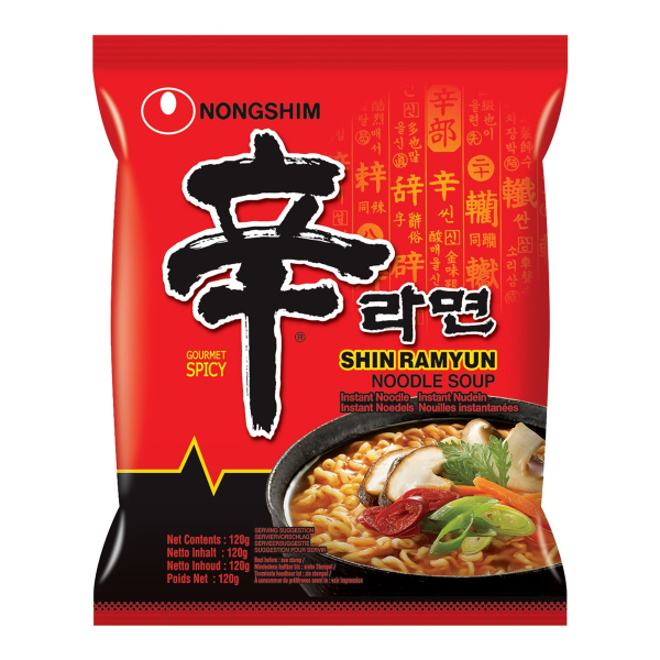 Лапша быстрого приготовления Шин Рамен Nongshim, пачка 120 г