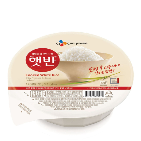 Рис быстрого приготовления белый CJ, 210 г