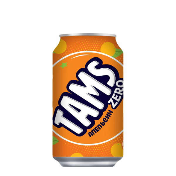 Напиток газированный Tams со вкусом апельсина Lotte, 355 мл
