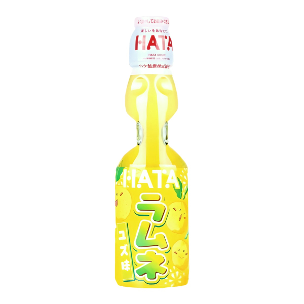 Напиток газированный Ramune со вкусом юдзу Hata Kosen, 200 мл