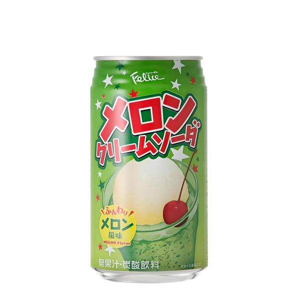 Газированный напиток со вкусом дынной крем-соды Tominaga, 350 мл